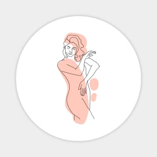 illustration a beautiful image of a female figure Magnet